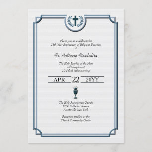 Ordination Anniversary Invitation