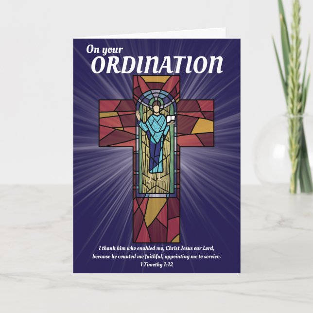 Ordination For The Priesthood Card (Front)