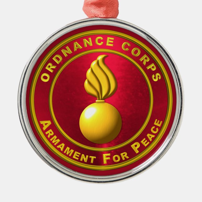 ORDNANCE CORPS METAL ORNAMENT (Front)