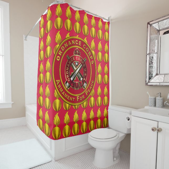 Ordnance Corps  Shower Curtain (In Situ)