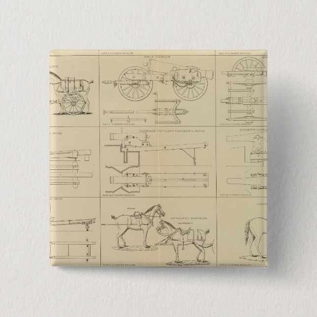 Ordnance, stores, etc 15 cm square badge (Front)