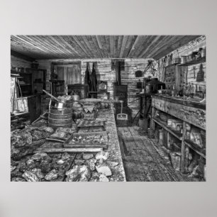 ORE ASSAY SHOP NEVADA CITY MONTANA GHOST TOWN POSTER