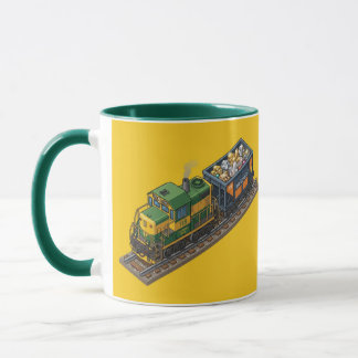 Ore Express Train Hunter Green Combo Mug
