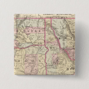 Ore, Wash, Ida, Mont 15 Cm Square Badge