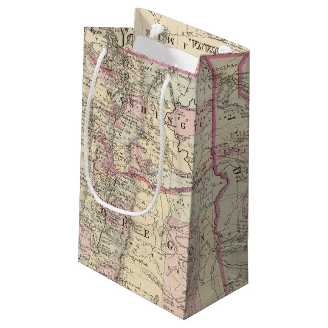 Ore, Wash, Ida, Mont Small Gift Bag (Back Angled)