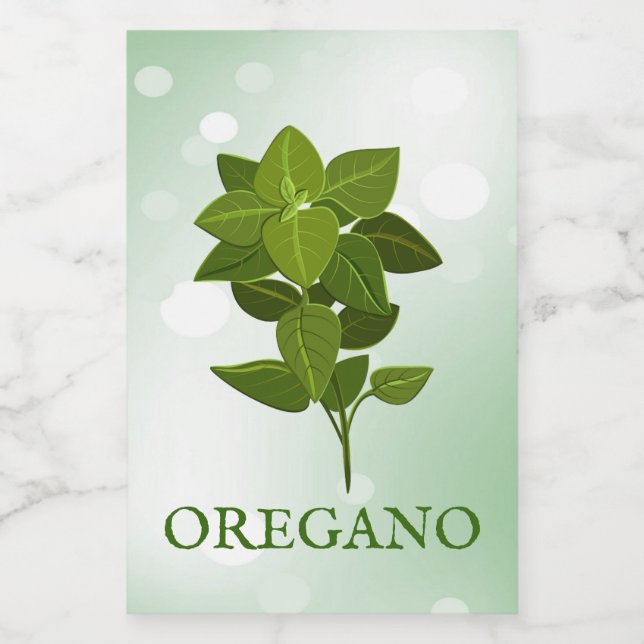Oregano Herbs Label (Single Label)