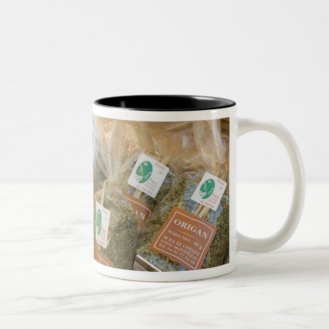 Oregano, Moustiers-Sainte-Marie, Provence, Two-Tone Coffee Mug (Right)
