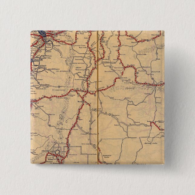 Oregon 4 15 cm square badge (Front)