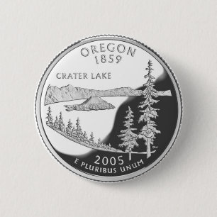 Oregon 6 Cm Round Badge