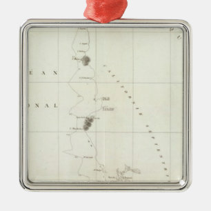 Oregon and California Metal Ornament