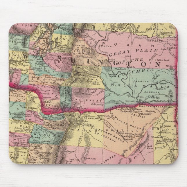 Oregon and Washington Territory Mouse Pad (Front)