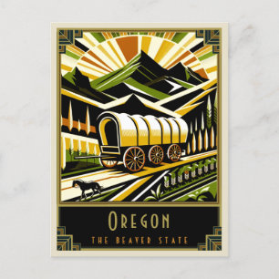 Oregon Art Deco Postcard