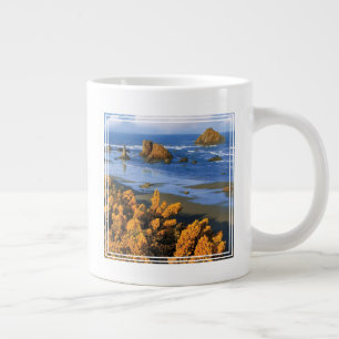 Oregon Beach View In Bandon Large Coffee Mug