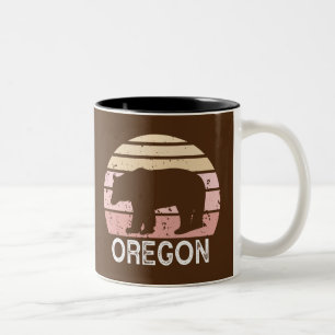 Oregon Bear Two-Tone Coffee Mug