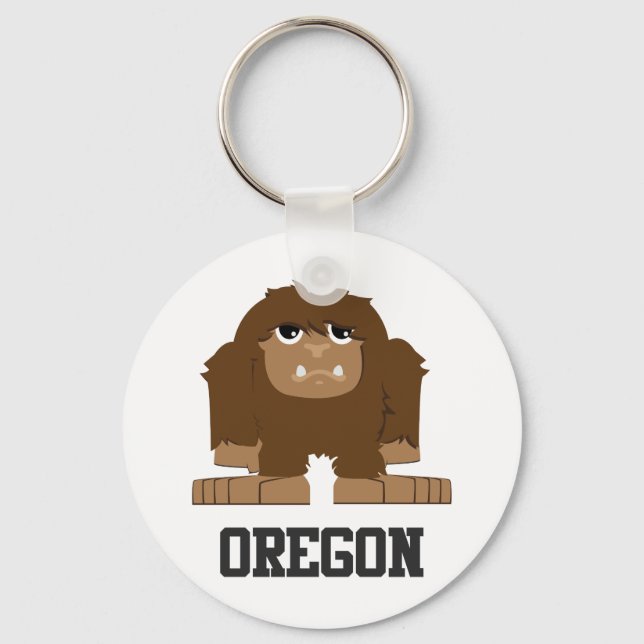 Oregon Bigfoot Key Ring (Front)