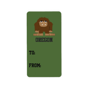 Oregon Bigfoot Label