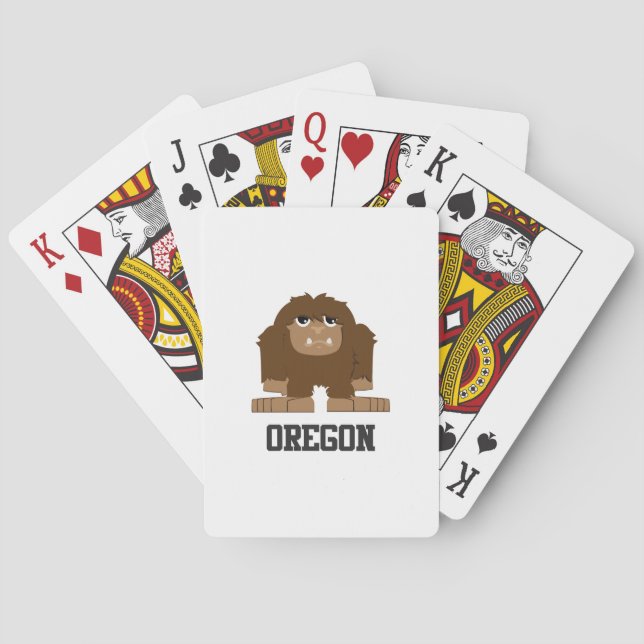 Oregon Bigfoot Playing Cards (Back)