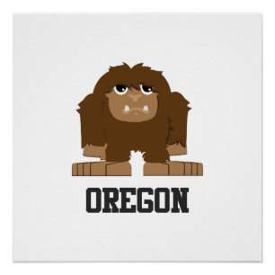 Oregon Bigfoot Poster