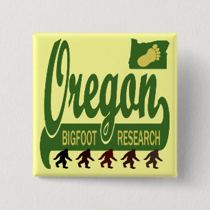 Oregon Bigfoot Research 15 Cm Square Badge
