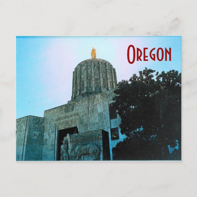 Oregon Capitol Postcard (Front)