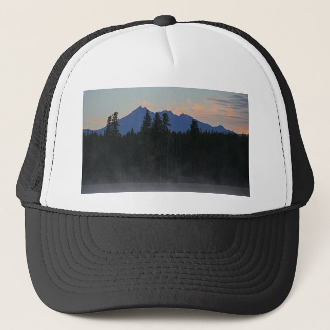 Oregon Cascades at Dawn Trucker Hat (Front)