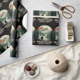 Oregon Cascades Bigfoot Habitat Wrapping Paper