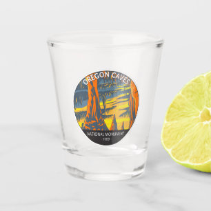 Oregon Caves National Monument Oregon Circle  Shot Glass
