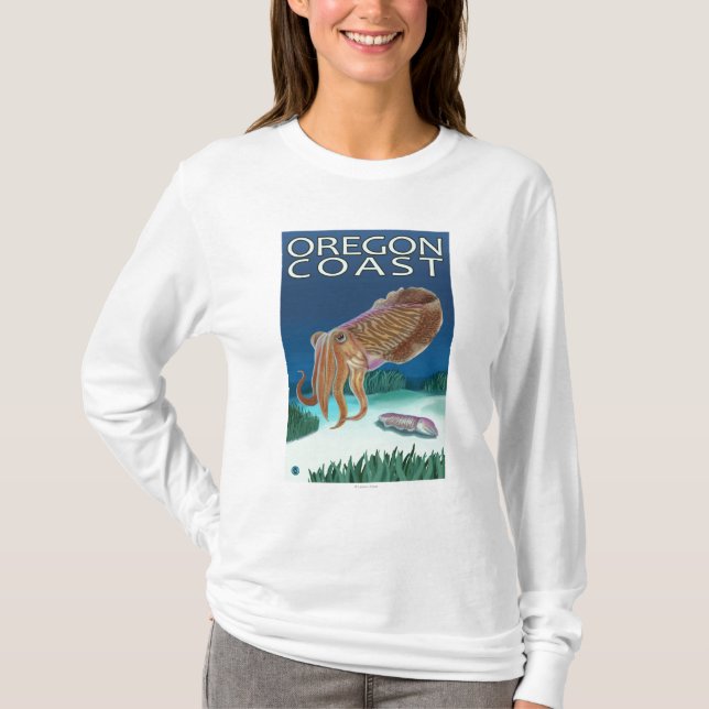 Oregon Coast Cuttlefish T-Shirt (Front)