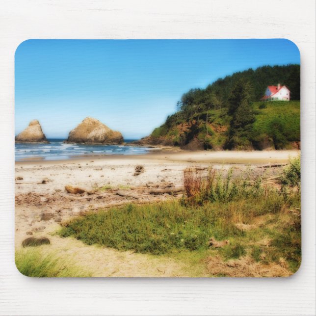 Oregon Coast House Mousepad (Front)