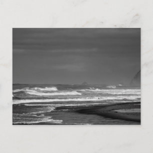 Oregon Coast Majesty in Monochrome Postcard