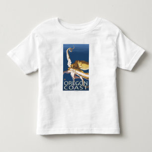 Oregon Coast Octopus Toddler T-Shirt