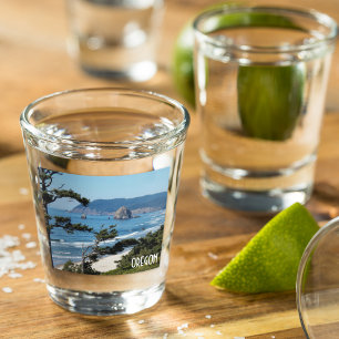 Oregon Coast Scenic Seascape Shot Glass