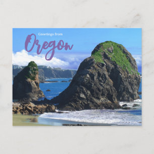 Oregon Coast Scenic Travel Postcard
