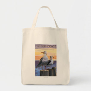 Oregon Coast Sea Gulls Tote Bag