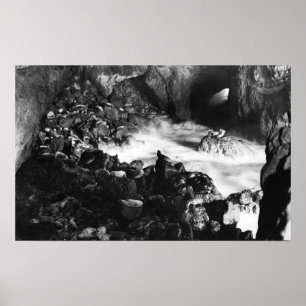 Oregon Coast Sea Lion Caves Interior View Poster
