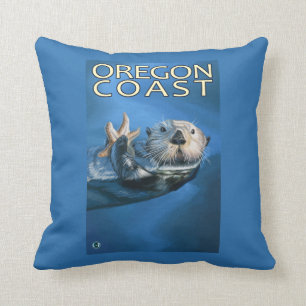 Oregon Coast Sea Otter Cushion