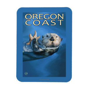 Oregon Coast Sea Otter Magnet