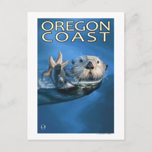 Oregon Coast Sea Otter Postcard