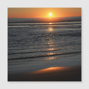 Oregon Coast Sunset Magnetic Card