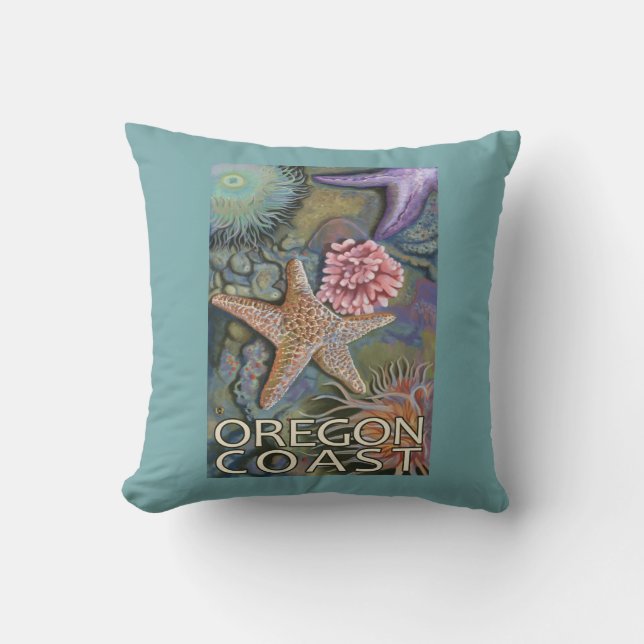 Oregon Coast Tidepool Cushion (Front)