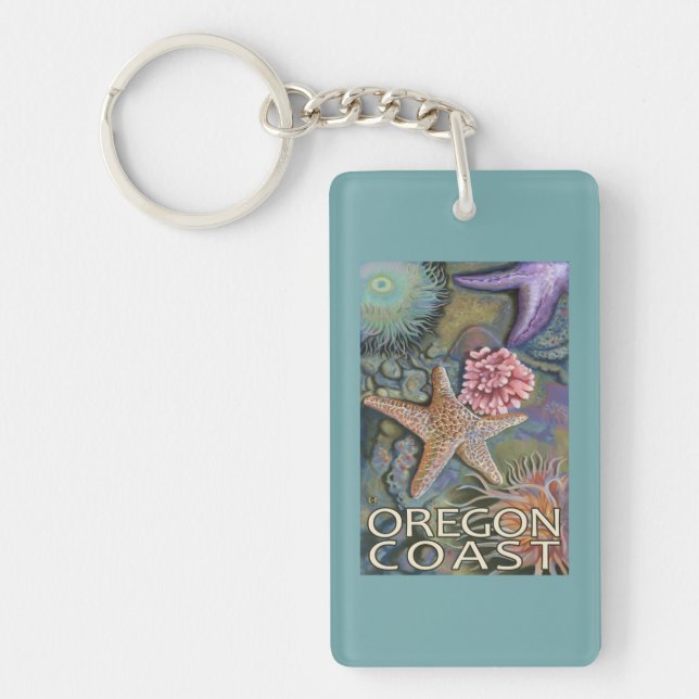 Oregon Coast Tidepool Key Ring (Front)