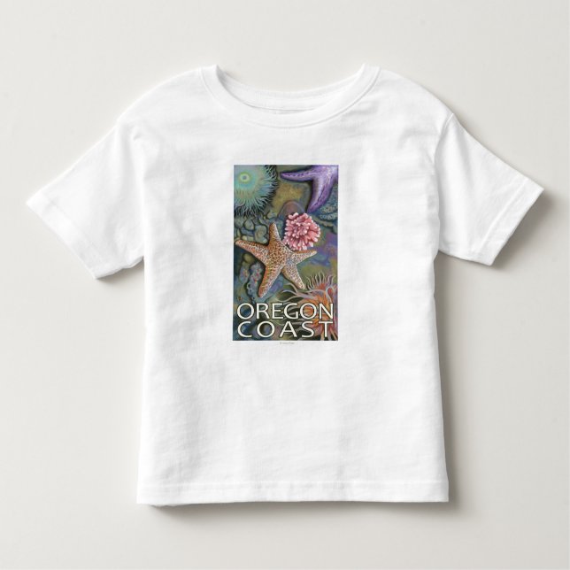 Oregon Coast Tidepool Toddler T-Shirt (Front)