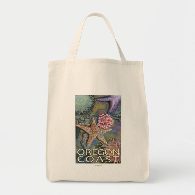 Oregon Coast Tidepool Tote Bag (Front)