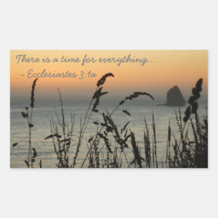 Oregon Coast Time for Everything Rectangular Sticker