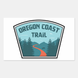 Oregon Coast Trail Rectangular Sticker