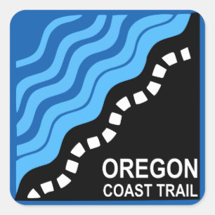 Oregon Coast Trail Square Sticker