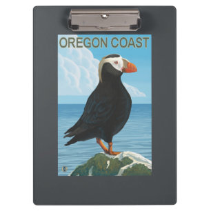 Oregon Coast Tufted Puffin Clipboard