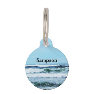 Oregon Coast Waves Pet Tag