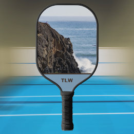 Oregon Coastal Cliffs at Port Orford Head Pickleball Paddle
