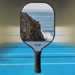 Oregon Coastal Cliffs at Port Orford Head Pickleball Paddle